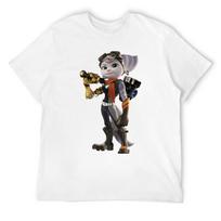 Rivet - Ratchet & Clank T-Shirt luxury t-shirt kawaii clothes shirts graphic tees cotton graphic tees mens t shirts top quality S