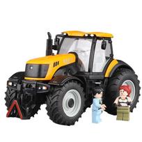 1/30 Lydinio Traktoriaus Modelis Metalinis Traukiamasis Žemės Ūkio Įrankis Automobilis Dirbamas Žemės Automobilis Žemės Ūkio Transporto Priemonės Modelis Su Garsu Vaikams Žaislas Dovana geltona