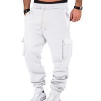 Men's Multi-Color Cargo Sweatpants Drawstring Waist Side Pockets Elastic Cuff Casual Jogger Pants S balta