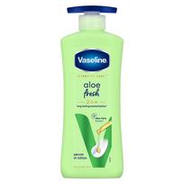 Vaseline Aloe Fresh Body Lotion 400ml Pack of 1 24HR Hydration Non-Sticky Lightweight Skin Moisturiser