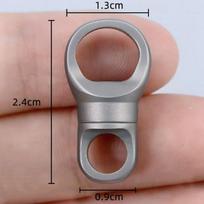 Ultra-light Titanium Alloy Keychain 360° Rotatable Car Key Ring Brass Keychain  Outdoor Small Tool 2
