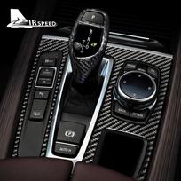 AIRSPEED Anglies Pluoštas BMW X5 F15 X6 F16 2014 2015 2016  2017 Priedai Interjero Apdailos Konsolė Automobilio Pavarų Perjungimo Skydelio Lipdukas