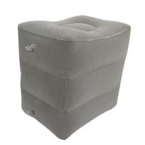 Inflatable Footrest Yoga Pad Travel Air Pillow Cushion Car Airplane Sleeping Bed pilka