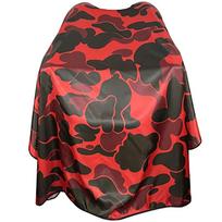 New Barber Hairdresser Camouflage Aprons Anti Static Haircut Capes Professional Barbershop Waterproof Aprons Shawls Salon Tool raudona