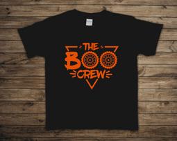 The Boo Crew Dirt Bike | Halloween | Youth/Toddler T-Shirt | Short Sleeve | Motocross M