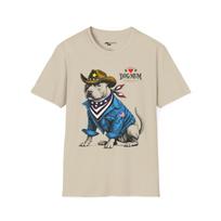 Proud Dog Mum T-Shirt: Vintage American Pit Bull Cowboy 2XL