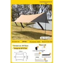 Portable Octagonal Vinyl Tarp Tent - Outdoor Camping Sunshade & Rainproof Canopy Other
