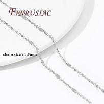 DIY Jewelry Making Chains 14K Gold/Rhodium Plated Sequins Cable Chains Necklace Bracelets Chains,Wholesale Bulk Metal Chains 1 meter