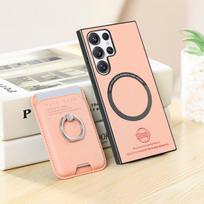 For Samsung S26 Ultra S25 Edge S24 S23 S22 Plus S21 FE Phone Case Detachable Leather Galaxy A17 A07 A06 A56 A36 A26 A16 A06 4G Galaxy S23 rožinė