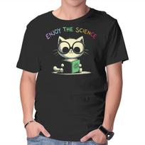 Unisex Crew Neck T-Shirt Enjoy The Science Graphic Short Sleeve Casual Tee XL