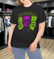 Men's and Women's T-shirts Frankenstein Aesthetic Cotton Unisex T-Shirt M