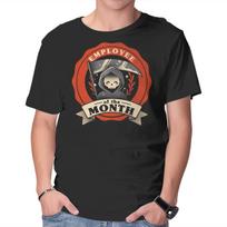Unisex Crew Neck T-Shirt Employee Of The Month Graphic Short Sleeve Casual Tee S