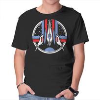 Unisex Crew Neck T-Shirt The Last Fox Graphic Short Sleeve Casual Tee L
