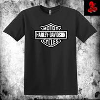 Vyriški ir moteriški marškinėliai Harley-Davidson Motociklai Premium Unisex Storo Medvilnės Biker XL