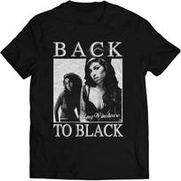 Men's and Women's T-shirts Amy Winehouse Back To Black T Shirt Cotton S to 5XL XXL