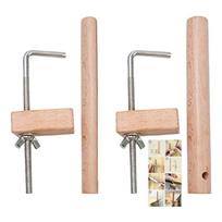 2Pcs Hardwood Sewing Table Clamps For Reliable Fabric Positioning And Crafting Support 1