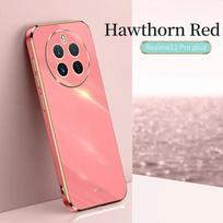 Square Plating Phone Case On For Realme 12 Pro Plus Realme12 Pro+ Plus ShockProof Soft Silicone Back Cover For Realme12 Pro