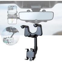 Support telephone voiture retroviseur Support de téléphone de voiture rotatif et rétractable à 360 °,Support de téléphone multi A213