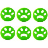 Pet Hair Brush,Reusable Pet Hair Remover,Lint Catcher,for Washing Machine,Clothes- 6pcs green