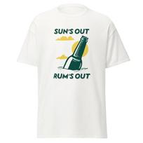 Suns Out Rums Out Mens Classic T Shirt Liquor Bottle Sunny Beach Day Design 2XL