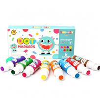 60ml  Washable Markers Dot Markers Pen Graffiti Marker Set 18mmTip Dot Pen 8 Colors Set for Montessori-inspired Drawing Tool