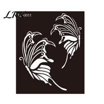 Indian Hand-painted Tattoo Henna Stencil, Reusable DIY Tattooing Template, Floral Animal Patterns Sticky Back Stencil for Temporary Tattoos K