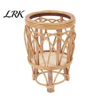 Fiddleleaf Fig Plant Holder Floor Flower Stand, Heavy Pots Stable Rattan Basket, Sturdy Tall Pot Stand Smooth Surface for Indoor Outdoor Balcony A