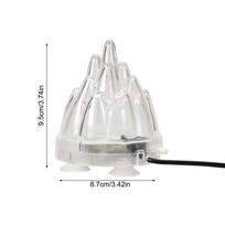 Aquarium Volcano Ornament Remote Control Waterproof Aquarium Volcanic with Air Stone Bubbler for Saltwater Freshwater Turtle balta