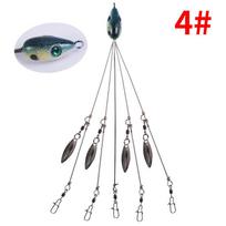 Fishing 4# Blue Black Dot Crankbait Hard for Fishing One Size