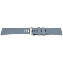 Bracelet pour montre - MY-MONTRE - Fitbit Versa/Versa 2 - Silicone bleu - 210 mm - Boucle acier sablé mėlyna