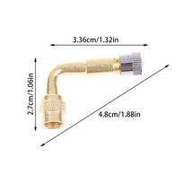45 90 135 laipsnių kampu lenktas ventilio adapteris, padangos kameros ventilio prailginimo adapteris motociklui, sunkvežimiui, automobiliui, moto dviračiui