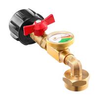 QCC1 Propane Refill Adapter with ON/Off Control Valve Propane Refill Pressure Adapter for 1 LB Propane Tank To Be Refilled geltona