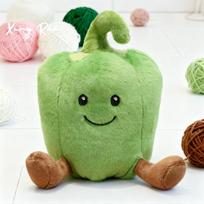 Žalias Raudonas Geltonas Paprikos Pliušinis Žaislas Kimštas Daržovė Mielas Minkštas Kawaii Vaikas Berniukas Mergaitė Kambarys Namų Dekoras Festivalis Šventė Gimtadienio Dovana 15cm žalia