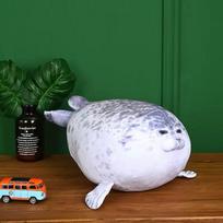 Hot Kawaii Seal Stuffed Seal Plush Toy Soft Cuddly Baby Seal Doll Kids Birthday Gift Plushie Stuffed Animal Pillow sale 30cm