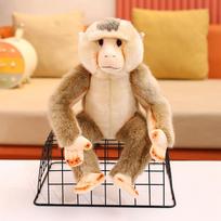 27cm Realistic Baboon Plush Toy Stuffed Animal  Cute Companion Decor  Soothing Cuddly Gift for Girlfriend   Friends 27cm