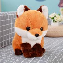 Cartoon Soft Cute Long Tail Fox Plush Toy Stuffed Doll Fashion Kawaii Birthday Home Shop Decor for Gift 40cm ruda