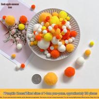 Colorful High-Elastic Pom-Poms for DIY Toys & Early Education - Small & Large Sizes