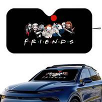 Naujas Atvykimas Baisūs Draugai Žudiko Filmas Holografinis Priekinio Stiklo Saulės Skydelis Automobilio Priekinio Stiklo 70x130cm Saulės Skydelis Šilumos Atšvaitas