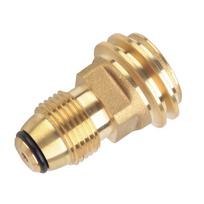 Propane Service Valve Wear-resistant Gas Stove Adapter Leakproof Gas Conversion Inflation Joint Camping Accessories geltona