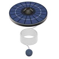 Solar Floating Pond Aerator Bubble Oxygenator with Air Hose and Bubble Stone Fish Tank Oxygenator for Garden Pond