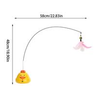 Electronic Cat Toys With Sound Smart 360 Rotating Wand Stimulating Cat Toys Indoor Games For Moving Enrichment Boredom Exercise žalia