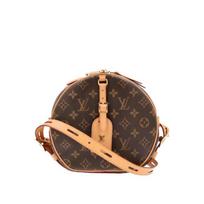 [Pre-Owned] Boite Chapeau Souple Monogram Coated Canvas Round Bag - Very Good #ABWP71 ONE SIZE