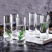 Ocean Thai Imported Glass Water Cups, Milk And Juice Cups, Tea Cups, Beverage Cups, 340ml Set of Six