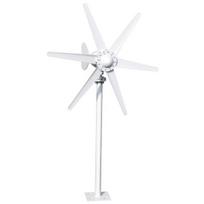 Mažos vėjo turbinos 800W 12V/24V generatorius 6 mentės ventiliatoriaus komplektasGeneratoriaus komplektasElektromagnetinis elektros gamybos įrenginys balta