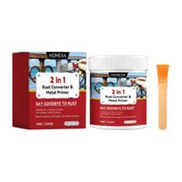 HOMEXA 2-in-1 Rust Remover & Gray Metal Primer - Water-Based, No Sanding Needed