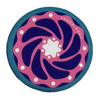 Colorful Soft Flying Disc Outdoor Sports Fabric Frisbee Toy For Kids In Kindergarten School Wholesale Style E black