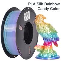 Rainbow 3D Printer PLA Filament 1.75mm 2.85mm Plastic Rods Diverse Color Options for Creative 3D Printing