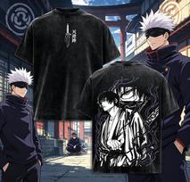 2026 Summer Fushiguro Toji Jujutsu Kaisen T Shirt Mens Clothing Anime Vintage Y2k Washed Tshirt Short Sleeve Cotton Tees Tops 2XL