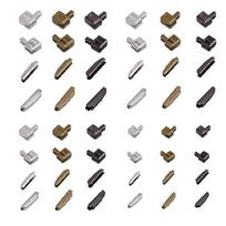 Zips Fix Replacement Insertion Pin Zippers Bottom Zippers Stopper Zippers Repair Set For Sewing Clothes #3 #5 #8 #10