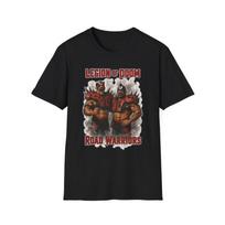 Vintažiniai imtynių gerbėjų unisex minkšto stiliaus marškinėliai, Road Warriors Legion of Doom XL
